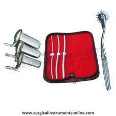 Hegar uterine dilator 3 pieces set,3-4, 5-6, 7-8, pinwheel, collin 3pcs